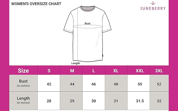 JUNEBERRY Oversized Cotton Graphic T-Shirt for Women (Streetwear Style) oversized t-shirt women, graphic t-shirt India, streetwear fashion 2026